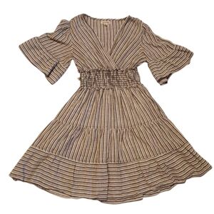 Striped Black and White Women's Dress
